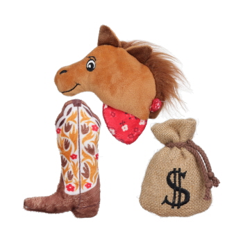 Cowboy’s Loot 3-Pack Plush Dog Toys