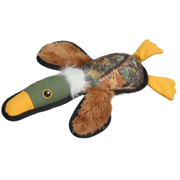 Camo Duck Tough Plush Squeaky Dog Toy