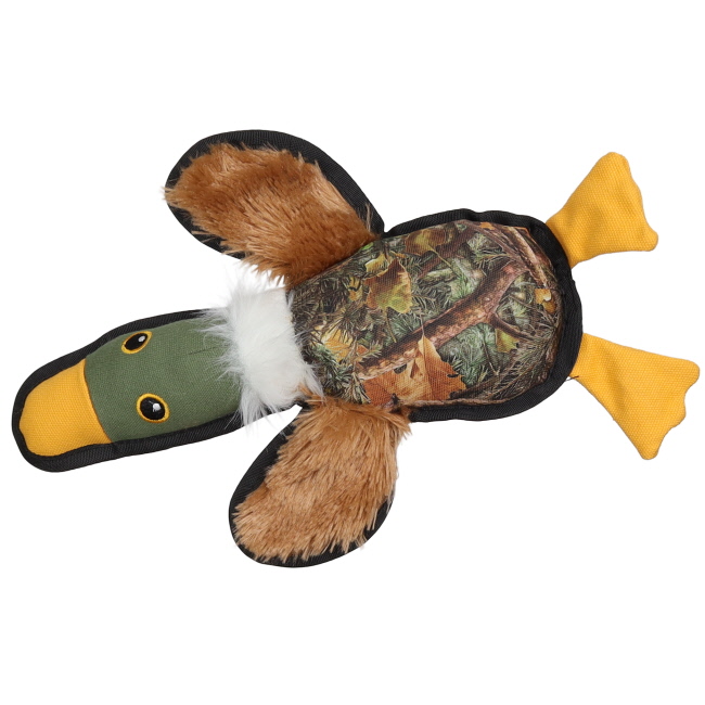Camo Duck Tough Plush Squeaky Dog Toy #2