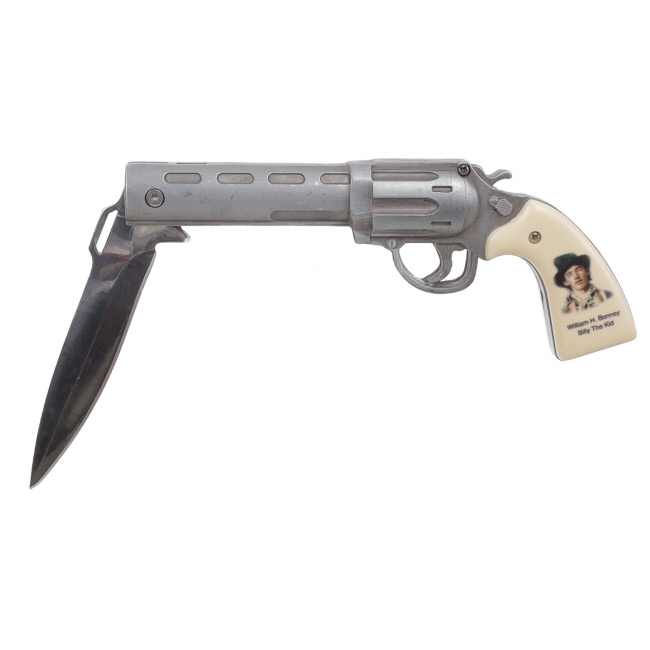 Billy the Kid Revolver and Bullet Knife Set #2