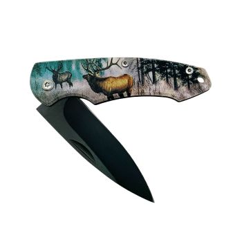 Forest King Drop Point Stainless Steel Folding Knife