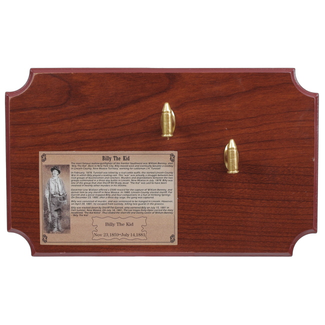 Billy the Kid Stainless Steel Revolver Knife with Plaque #4