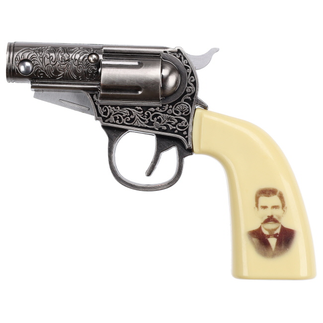 Doc Holiday Stainless Steel Revolver Knife with Plaque #2