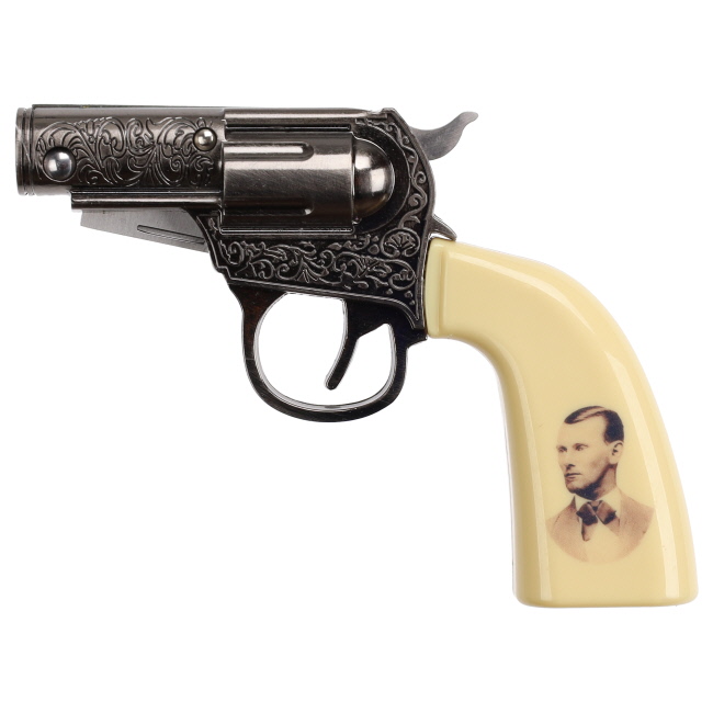 Jesse James Stainless Steel Revolver Knife with Plaque #2