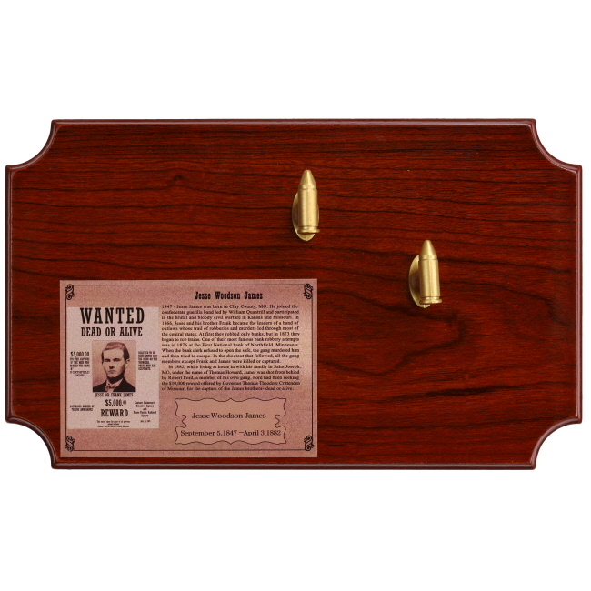 Jesse James Stainless Steel Revolver Knife with Plaque #4