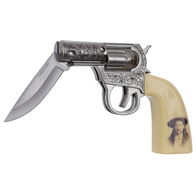 Wild Bill Stainless Steel Revolver Knife with Plaque #2