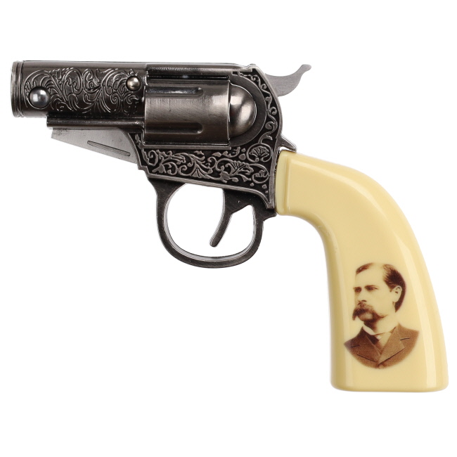 Wyatt Earp Stainless Steel Revolver Knife with Plaque #2