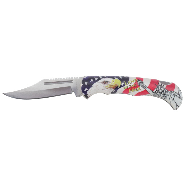 Land of the Free Stainless Steel Folding Knife #2