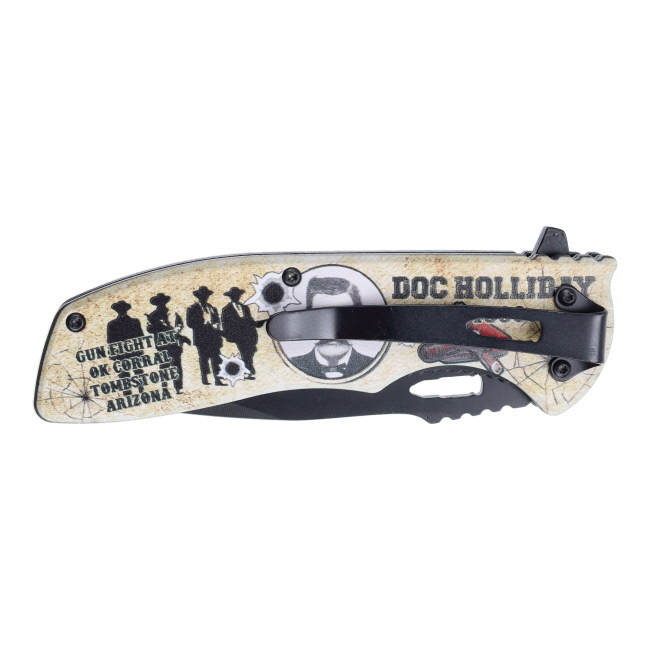 Doc Holiday Stainless Steel Folding Knife #4