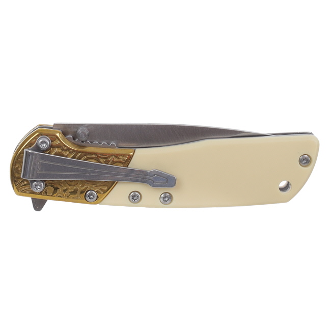 Buffalo Bill Stainless Steel Folding Knife with Wooden Box #4
