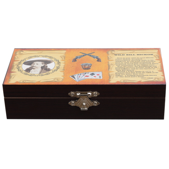 Wild Bill Stainless Steel Folding Knife with Wooden Box #6