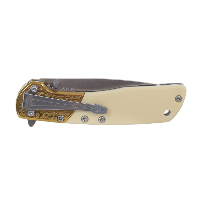Wyatt Earp Stainless Steel Folding Knife with Wooden Box #4