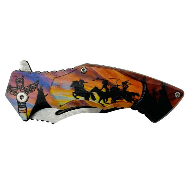 Horizon Riders Stainless Steel Folding Knife #2