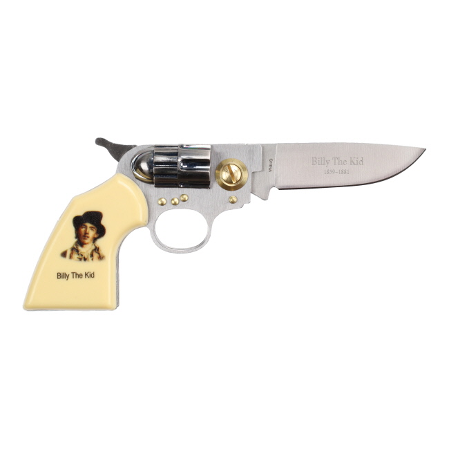 Billy the Kid Mini Revolver and Bullet Knife Set #2