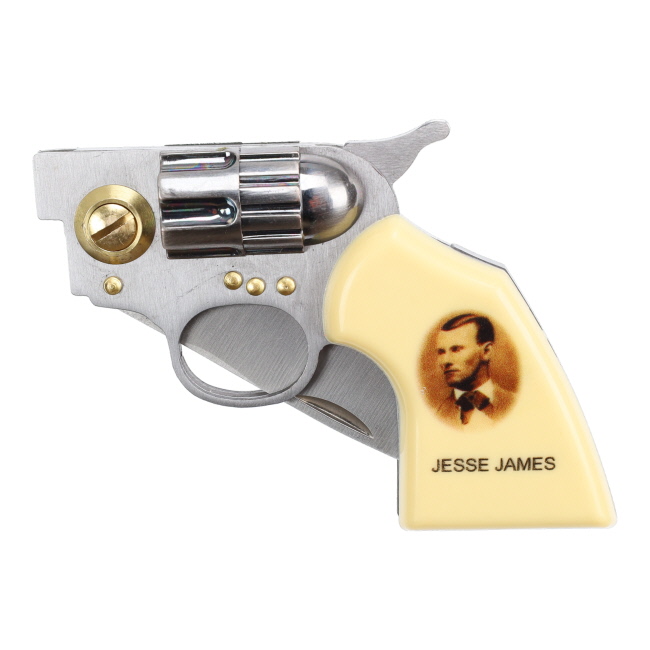 Jesse James Mini Revolver and Bullet Knife Set #3