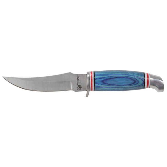 Wild Turkey Handmade Collection Blue Frost Fixed Blade Hunting Knife #2