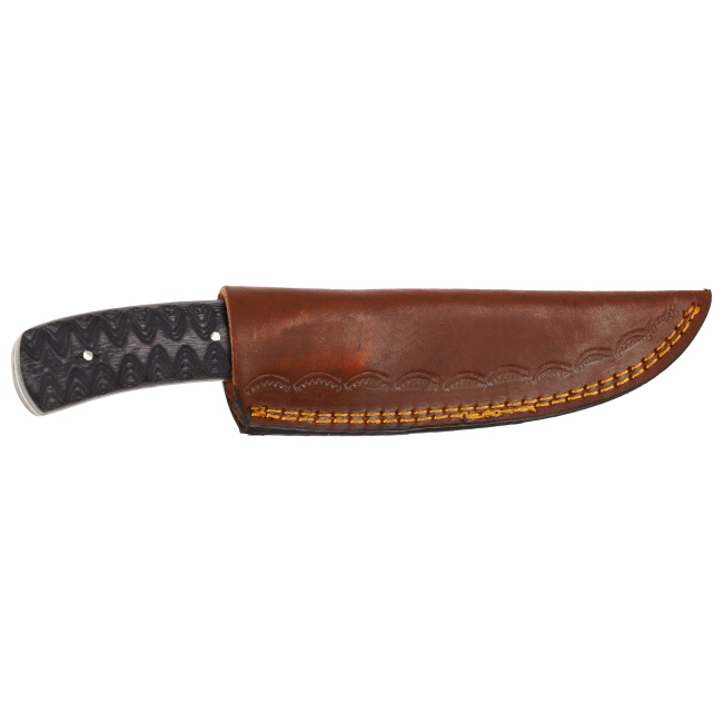 Lariat Trailhand - Hand-Forged Damascus Skinning & Camping Knife #5