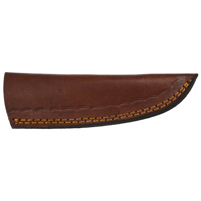 Lariat Range Point - Hand-Forged Damascus Skinning Knife with Camel Bone & Wood Handle #4