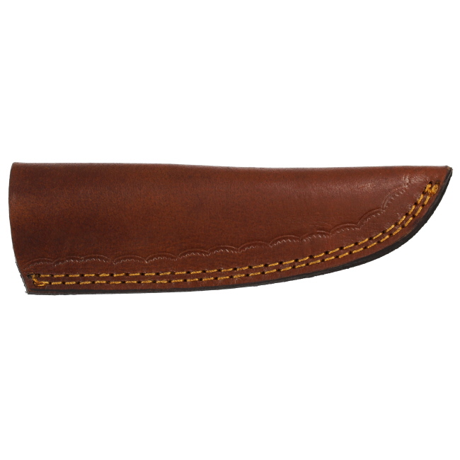 Lariat Driftwood - Hand-Forged Damascus Skinning Knife with Natural Wood Handle #4