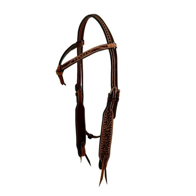 Showman Argentina Cow Leather Futurity Knot Headstall
