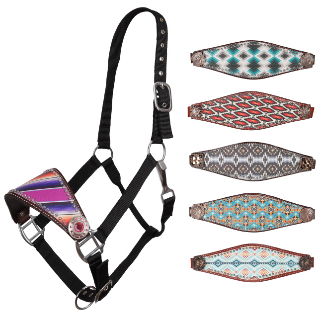 Assorted Print Bronc Nose Halter