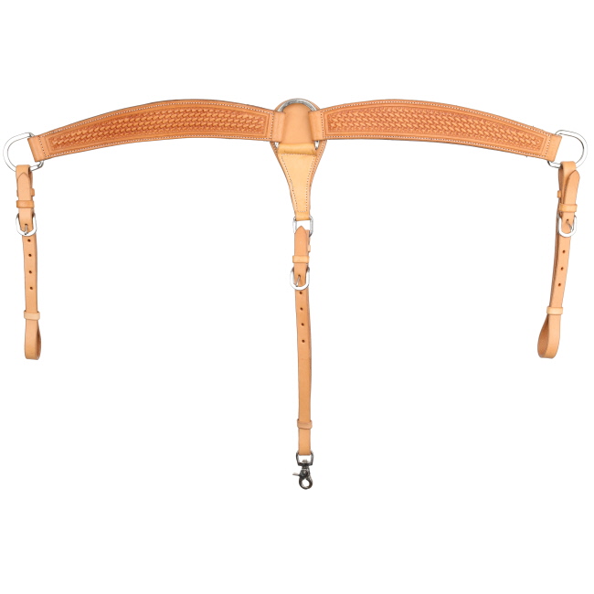 Showman Roper’s Weave Argentina Cow Leather Breastcollar #2