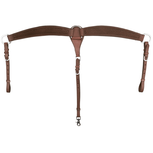Showman Roper’s Weave Argentina Cow Leather Breastcollar #3