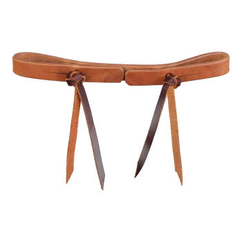 Showman Double Knot Argentina Cow Leather Curb Strap