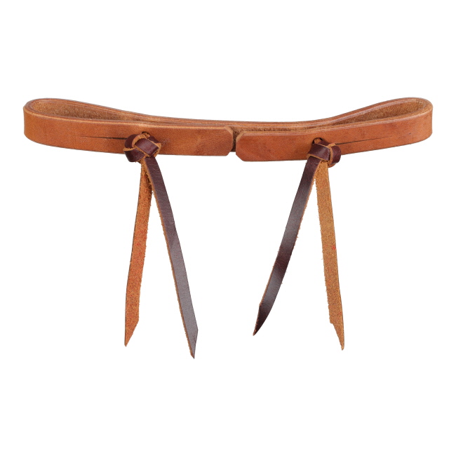 Showman Double Knot Argentina Cow Leather Curb Strap