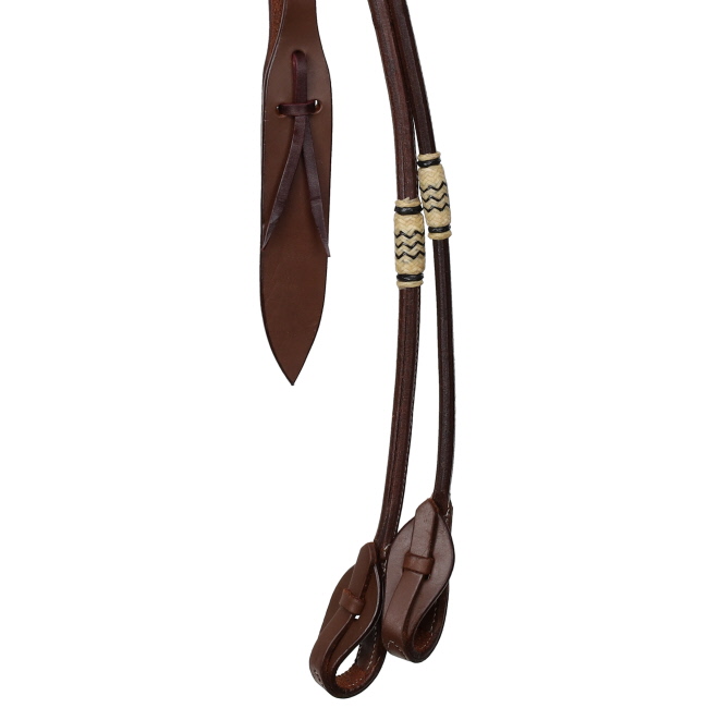 Showman Canyon Line Argentina Cow Leather Romal Reins #2