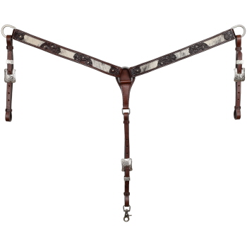 Showman Nightshade Hide Argentina Cow Leather Breastcollar