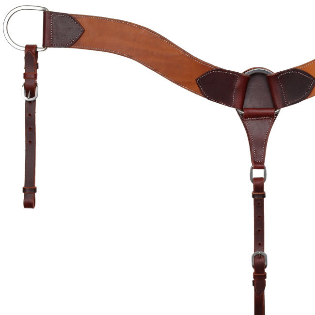 Showman Argentina Cow Leather Two-Tone Breastcollar #2