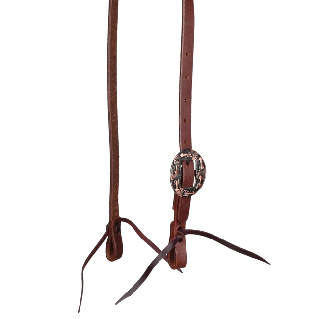 Showman Arrow Argentina Cow Leather One Ear Headstall #2