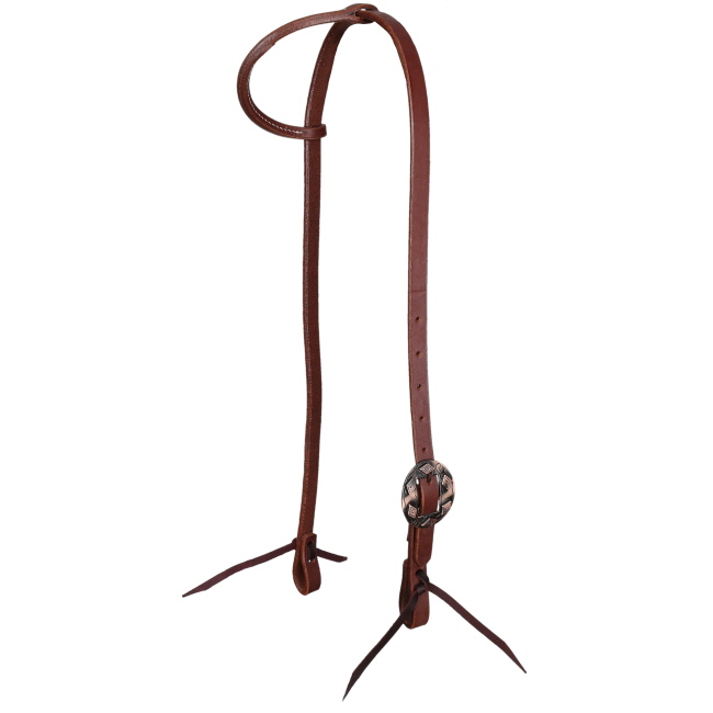 Showman Diamond Argentina Cow Leather One Ear Headstall