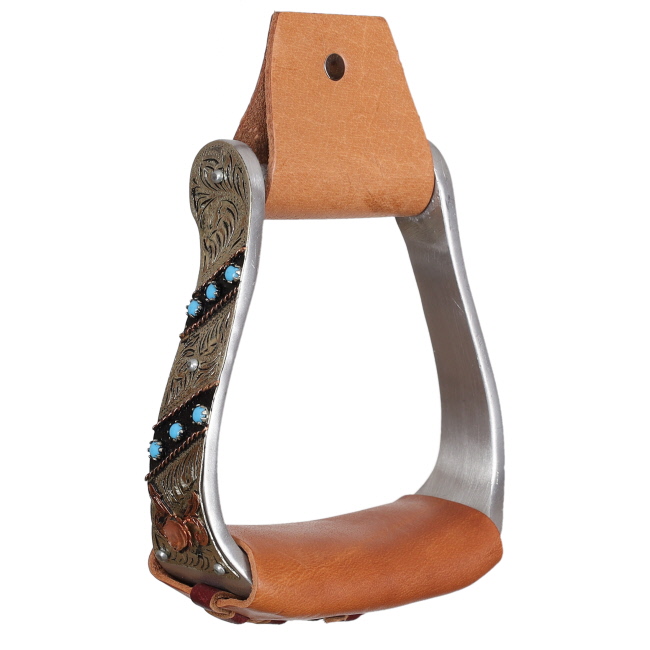 Showman Southwest Luxe Aluminum Stirrups #2
