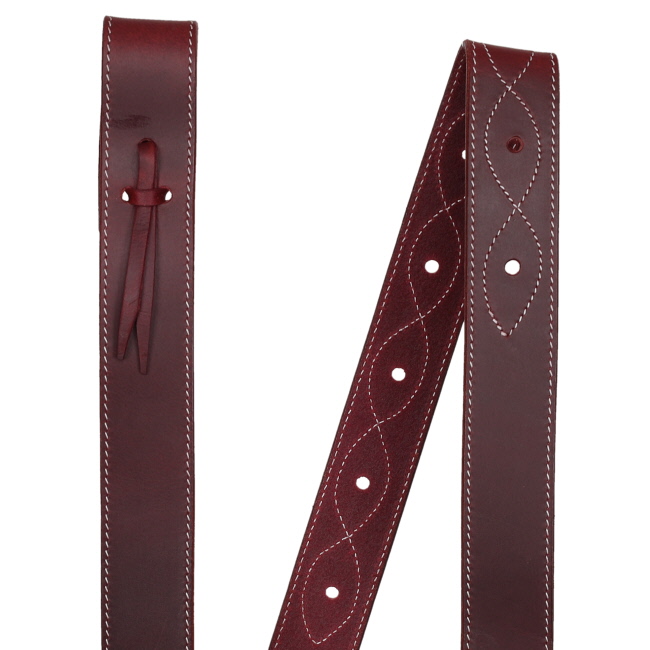 Showman 6' Stitched Argentina Cow Leather Tie Strap #2