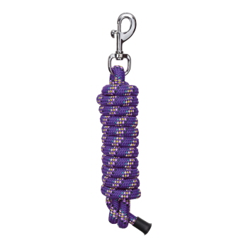 Showman 10' Speckled Cotton Lead - Purple