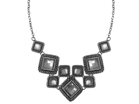 Attitude by Montana Silversmiths Western Style Large Chunky Square Necklace