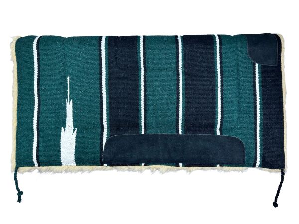 Showman 32" x 32" Cotton &#47; Acrylic Blend Saddle Blanket with Kodel Fleece Bottom #3