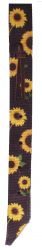 Showman Brown Nylon Off Billet with sunflower design