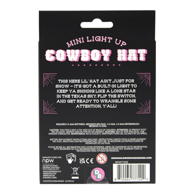 Mini Light Up Cowboy Hat #2