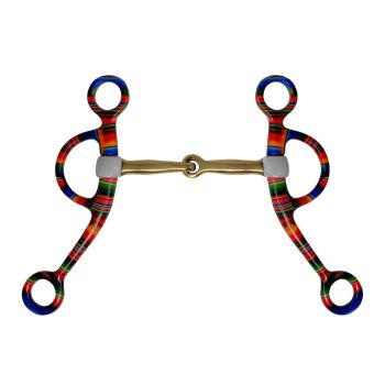 Showman Serape Print Copper Argentine Snaffle Bit