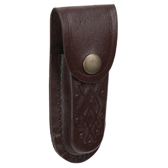 Bone Handle Lockback Pocket Knife with Sheath #4
