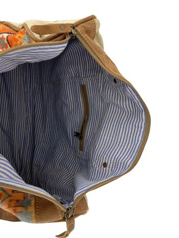 Klassy Cowgirl Southwest Brights Upcycled Weekender Tote Bag #4
