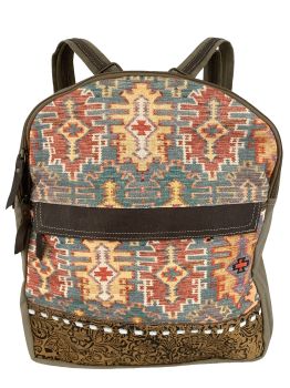 Klassy Cowgirl Southwest Brights Upcycled Backpack