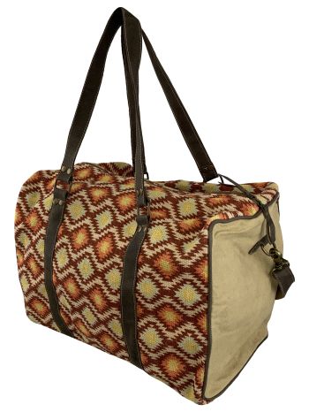 Klassy Cowgirl Navajo Sunset Upcycled Mini Duffle Bag #3