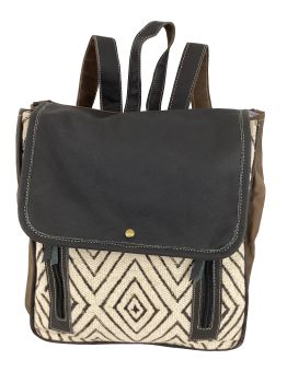 Klassy Cowgirl Black Diamond Upcycled Backpack Bag