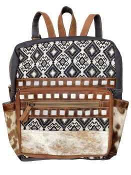 Klassy Cowgirl Stormy Aztec Upcycled Backpack Bag