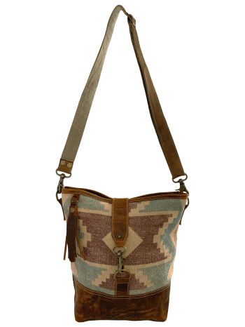 Klassy Cowgirl Pastel Dreamscape Upcycled Crossbody Bag #3