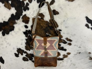 Klassy Cowgirl Pastel Dreamscape Upcycled Crossbody Bag #5